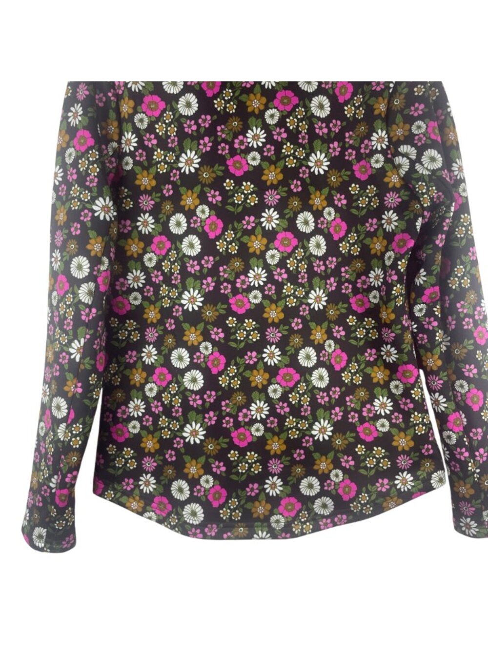 Smith & Quinn Womens Floral Full-Zip Jacket Medium Multicolor 70s floral retro - Picture 8 of 9